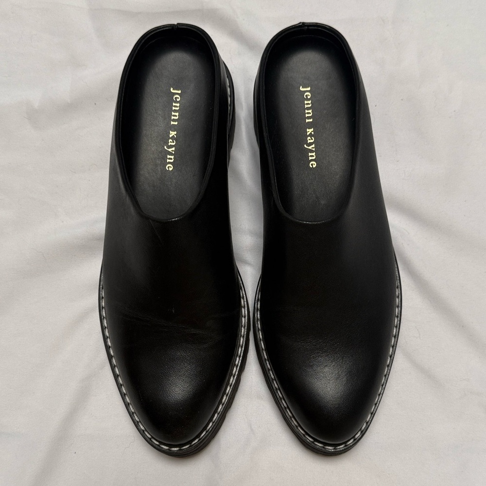 Jenni Kayne Black Leather Mules